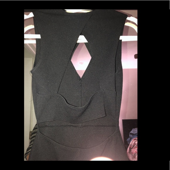 Black open back dress - Picture 3 of 3